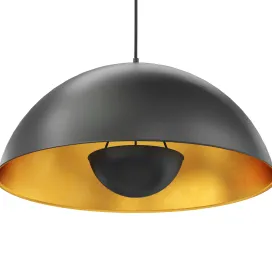Models black gold hanging lamp